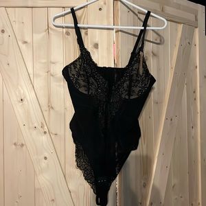 Black lace bodysuit